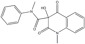 3-HYDROXY-1-METHYL-2,4-DIOXO-1,2,3,4-TETRAHYDRO-QUINOLINE-3-CARBOXYLIC ACID METHYL-PHENYL-AMIDE Struktur