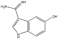 5-HYDROXYINDOLE-3-CARBOXAMIDINE Struktur