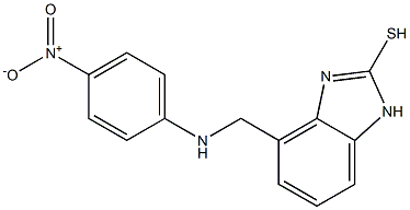 (1-(P-NITROANILINO)METHYL)-2-BENZIMIDAZOLETHIOL Struktur