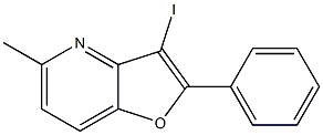 3-IODO-5-METHYL-2-PHENYL-FURO[3,2-B]PYRIDINE Struktur