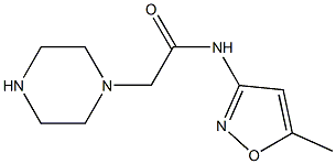 N-(5-METHYLISOXAZOL-3-YL)-2-PIPERAZIN-1-YLACETAMIDE Struktur