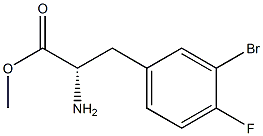 METHYL (2S)-2-AMINO-3-(3-BROMO-4-FLUOROPHENYL)PROPANOATE Struktur