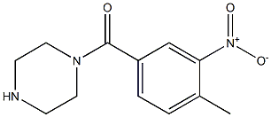 1-(4-METHYL-3-NITROBENZOYL)PIPERAZINE Struktur