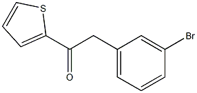 2-(3-BROMOPHENYL)-1-(2-THIENYL)ETHAN-1-ONE Struktur