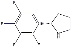 (2S)-2-(2,3,4,5-TETRAFLUOROPHENYL)PYRROLIDINE Struktur