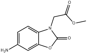 (6-AMINO-2-OXO-BENZOOXAZOL-3-YL)-ACETIC ACID METHYL ESTER Struktur