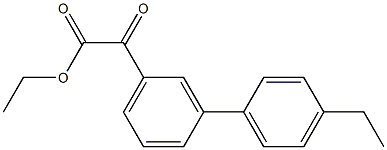 ETHYL 3-(4-ETHYLPHENYL)BENZOYLFORMATE Struktur