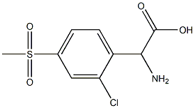 AMINO-(2-CHLORO-4-METHANESULFONYL-PHENYL)-ACETIC ACID Struktur