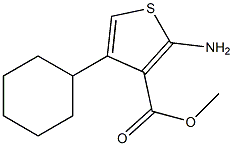 2-AMINO-4-CYCLOHEXYL-THIOPHENE-3-CARBOXYLIC ACID METHYL ESTER Struktur