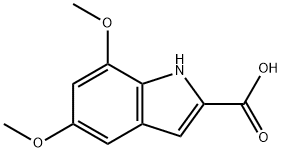 5,7-DIMETHOXY-1H-INDOLE-2-CARBOXYLIC ACID Struktur