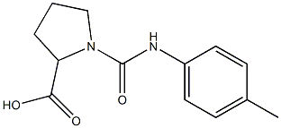 1-[[(4-METHYLPHENYL)AMINO]CARBONYL]PYRROLIDINE-2-CARBOXYLIC ACID Struktur