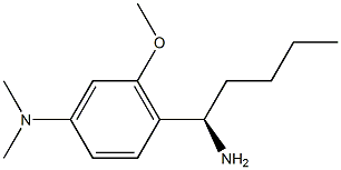 [4-((1R)-1-AMINOPENTYL)-3-METHOXYPHENYL]DIMETHYLAMINE Struktur