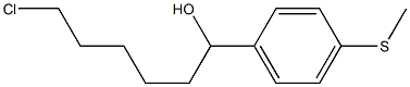 6-CHLORO-1-(4-METHYLTHIOPHENYL)-1-HEXANOL Struktur