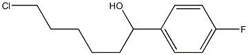 6-CHLORO-1-(4-FLUOROPHENYL)-1-HEXANOL Struktur