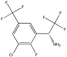 (1R)-1-[3-CHLORO-2-FLUORO-5-(TRIFLUOROMETHYL)PHENYL]-2,2,2-TRIFLUOROETHYLAMINE Struktur