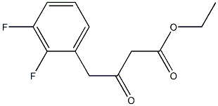 4-(2,3-DIFLUORO-PHENYL)-3-OXO-BUTYRIC ACID ETHYL ESTER Struktur