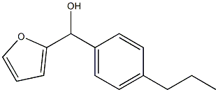 2-FURYL-(4-N-PROPYLPHENYL)METHANOL Struktur