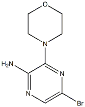 5-BROMO-3-MORPHOLIN-4-YL-PYRAZIN-2-YLAMINE Struktur