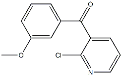 2-CHLORO-3-(3-METHOXYBENZOYL)PYRIDINE Struktur