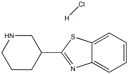 2-PIPERIDIN-3-YL-1,3-BENZOTHIAZOLE HYDROCHLORIDE Struktur