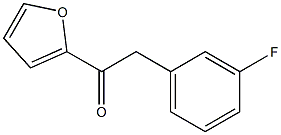 2-(3-FLUOROPHENYL)-1-(2-FURYL)ETHAN-1-ONE Struktur