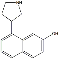 8-PYRROLIDIN-3-YL-NAPHTHALEN-2-OL Struktur