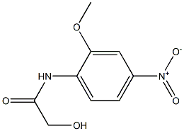 2-HYDROXY-N-(2-METHOXY-4-NITROPHENYL)ACETAMIDE Struktur