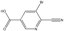 5-BROMO-6-CYANO-NICOTINIC ACID Struktur