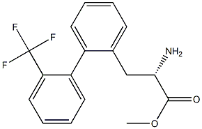 METHYL (2S)-2-AMINO-3-(2-[2-(TRIFLUOROMETHYL)PHENYL]PHENYL)PROPANOATE Struktur