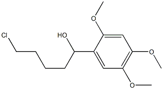 5-CHLORO-1-(2,4,5-TRIMETHOXYPHENYL)-1-PENTANOL Struktur