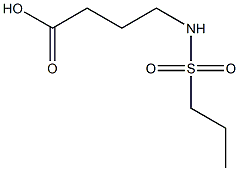 4-[(PROPYLSULFONYL)AMINO]BUTANOIC ACID Struktur