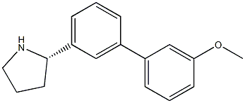 1-[3-((2S)PYRROLIDIN-2-YL)PHENYL]-3-METHOXYBENZENE Struktur