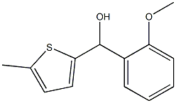 2-METHOXYPHENYL-(5-METHYL-2-THIENYL)METHANOL Struktur