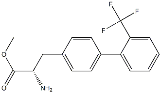 METHYL (2S)-2-AMINO-3-(4-[2-(TRIFLUOROMETHYL)PHENYL]PHENYL)PROPANOATE Struktur