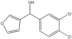 3,4-DICHLOROPHENYL-(3-FURYL)METHANOL Struktur