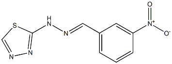 3-NITROBENZALDEHYDE 1,3,4-THIADIAZOL-2-YLHYDRAZONE Struktur