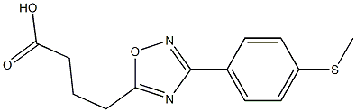 4-(3-[4-(METHYLTHIO)PHENYL]-1,2,4-OXADIAZOL-5-YL)BUTANOIC ACID Struktur