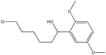 6-CHLORO-1-(2,5-DIMETHOXYPHENYL)-1-HEXANOL Struktur