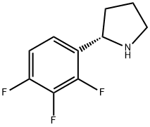 (2S)-2-(2,3,4-TRIFLUOROPHENYL)PYRROLIDINE Struktur