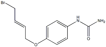 [4-(4-BROMO-BUT-2-ENYLOXY)-PHENYL]-UREA Struktur