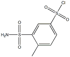 3-(AMINOSULFONYL)-4-METHYLBENZENESULFONYL CHLORIDE Struktur