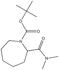 1-BOC-2-DIMETHYLCARBAMOYLAZEPANE Struktur