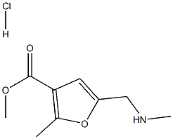 METHYL 2-METHYL-5-[(METHYLAMINO)METHYL]-3-FUROATE HYDROCHLORIDE 結(jié)構(gòu)式