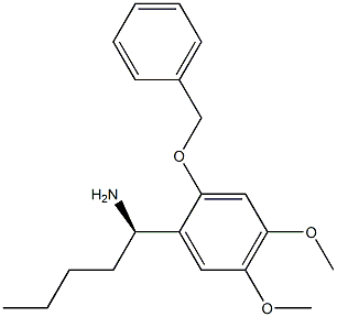 (1R)-1-[4,5-DIMETHOXY-2-(PHENYLMETHOXY)PHENYL]PENTYLAMINE Struktur