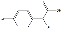 ALPHA-BROMO-4-CHLOROPHENYLACETIC ACID Struktur