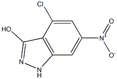 4-CHLORO-3-HYDROXY-6-NITRO-1H-INDAZOLE Struktur