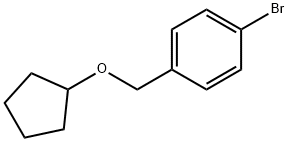 4-BROMOBENZYL CYCLOPENTYL ETHER Struktur