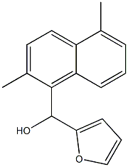 5-METHYL-2-FURYL-(2-METHYL-1-NAPHTHYL)METHANOL Struktur