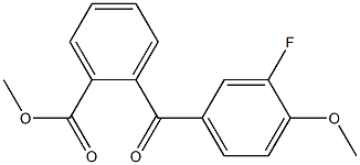 METHYL 2-(3-FLUORO-4-METHOXYBENZOYL)BENZOATE Struktur