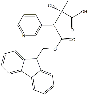 (S)-FMOC-2-CHLORO-5-PYRIDYLALANINE Struktur